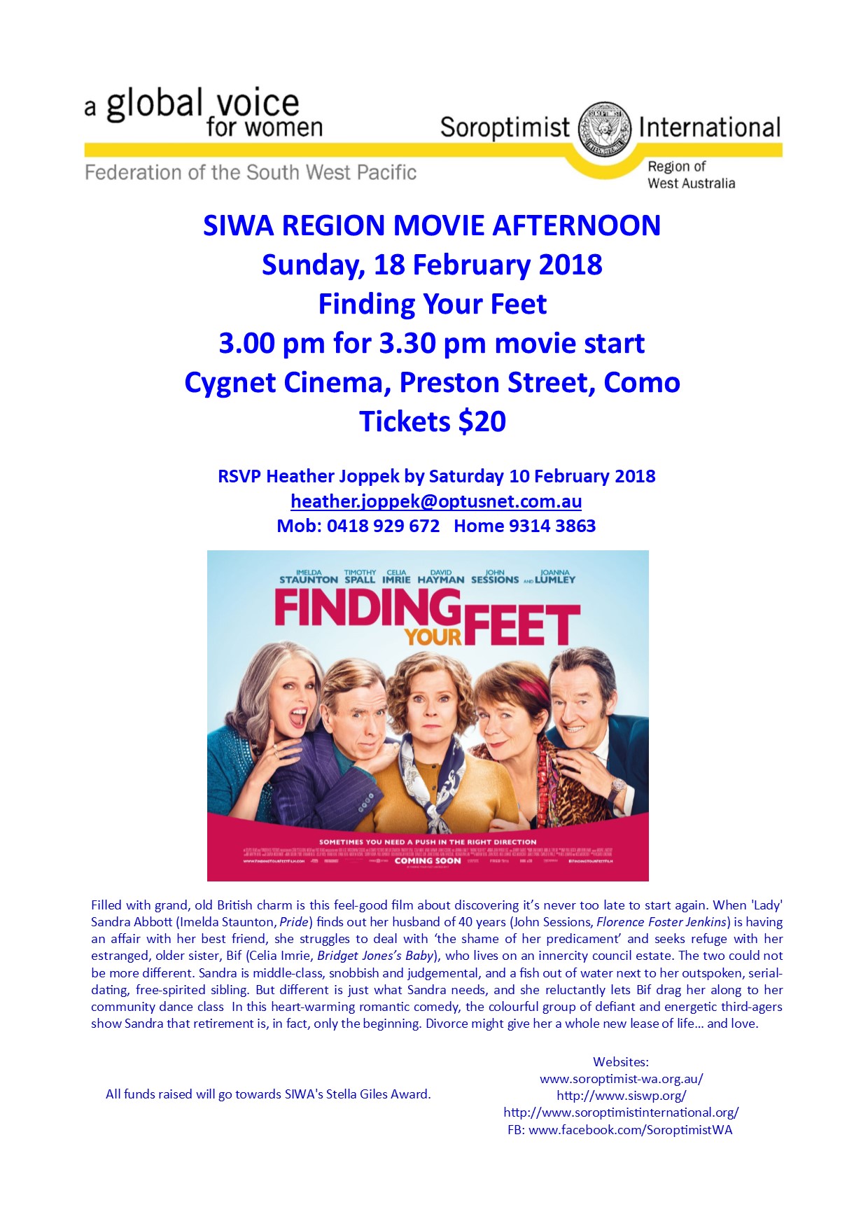 SIWA Region Movie Afternoon 2018